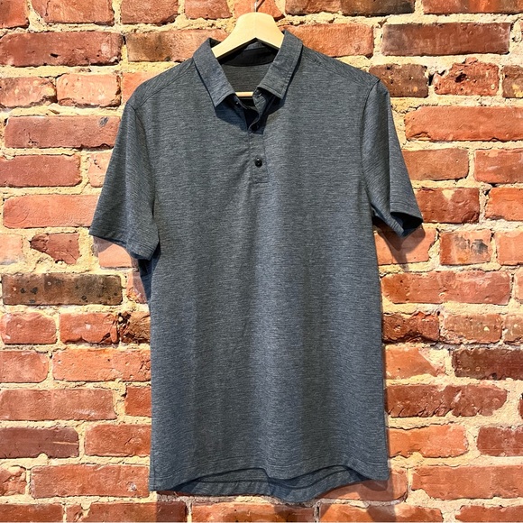 lululemon athletica Other - Lululemon Men's Polo Heathered Blue/Gray